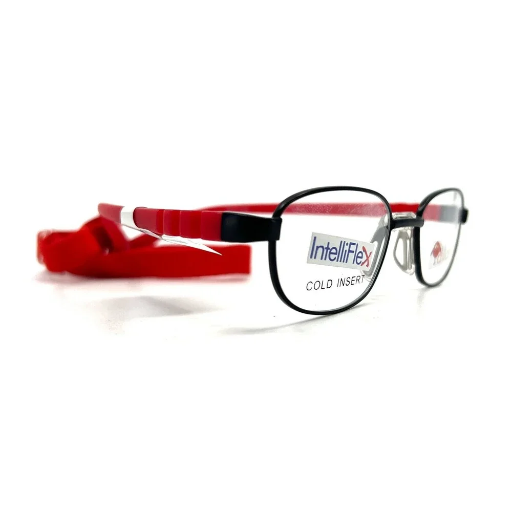 Dilli Dalli fudge swirl Eyeglasses Frame Youth red Full Rim Round 42-15-125